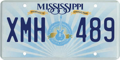MS license plate XMH489