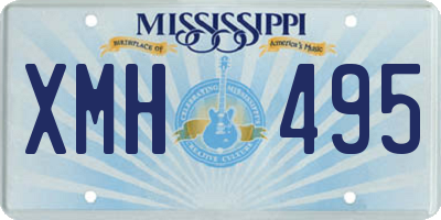 MS license plate XMH495