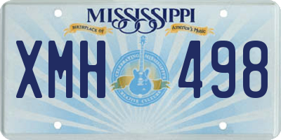MS license plate XMH498