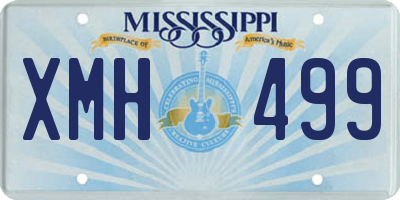 MS license plate XMH499