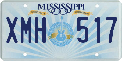 MS license plate XMH517