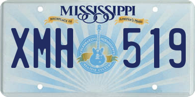 MS license plate XMH519