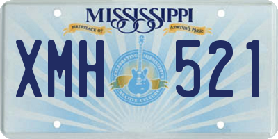 MS license plate XMH521