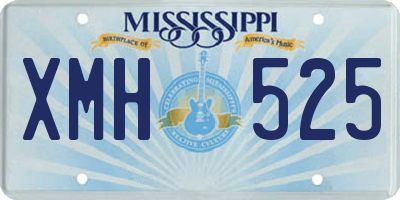 MS license plate XMH525