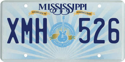 MS license plate XMH526