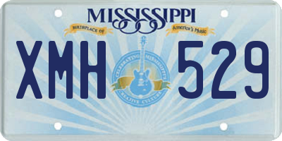 MS license plate XMH529