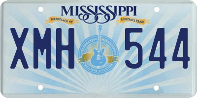 MS license plate XMH544