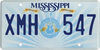 MS license plate XMH547