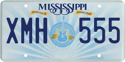 MS license plate XMH555
