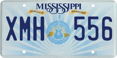 MS license plate XMH556