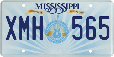 MS license plate XMH565
