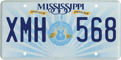 MS license plate XMH568