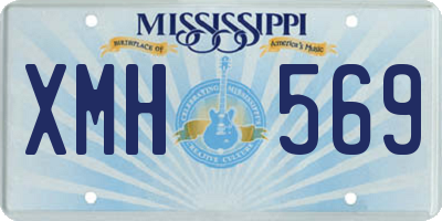 MS license plate XMH569