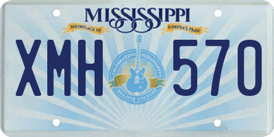 MS license plate XMH570