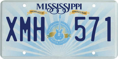 MS license plate XMH571