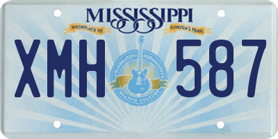 MS license plate XMH587