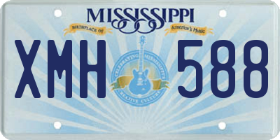 MS license plate XMH588