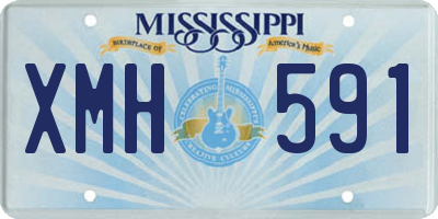 MS license plate XMH591