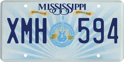 MS license plate XMH594