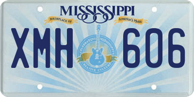 MS license plate XMH606