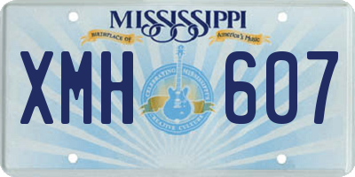 MS license plate XMH607