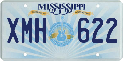 MS license plate XMH622