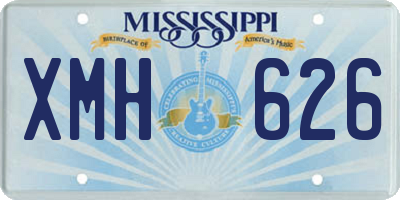 MS license plate XMH626
