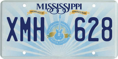 MS license plate XMH628