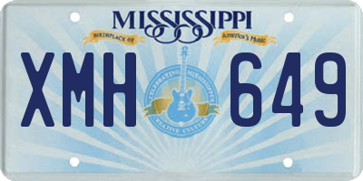 MS license plate XMH649