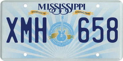 MS license plate XMH658