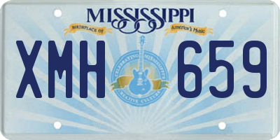 MS license plate XMH659