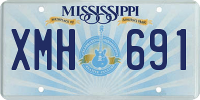 MS license plate XMH691