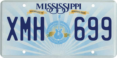 MS license plate XMH699