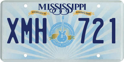 MS license plate XMH721
