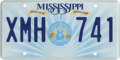 MS license plate XMH741