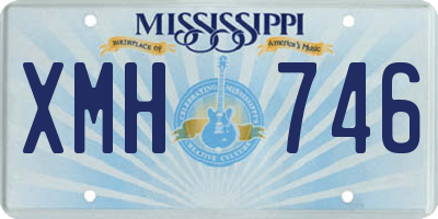 MS license plate XMH746