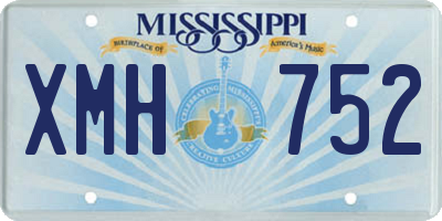 MS license plate XMH752