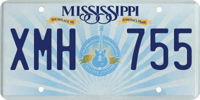 MS license plate XMH755
