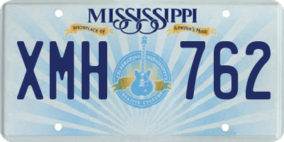 MS license plate XMH762