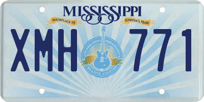 MS license plate XMH771