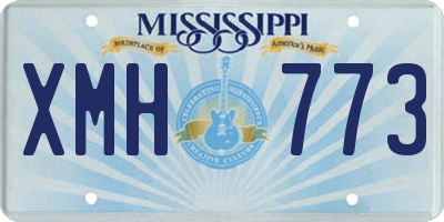 MS license plate XMH773