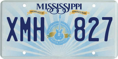 MS license plate XMH827