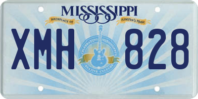 MS license plate XMH828