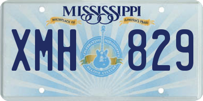 MS license plate XMH829
