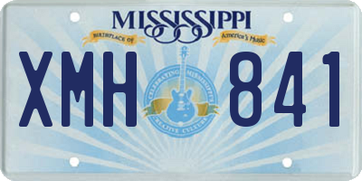 MS license plate XMH841