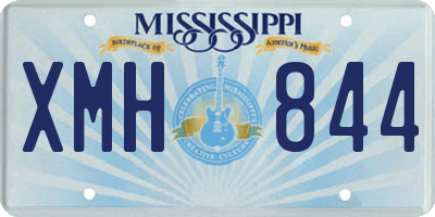 MS license plate XMH844