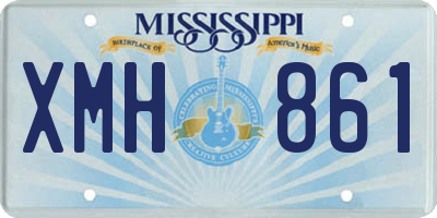 MS license plate XMH861