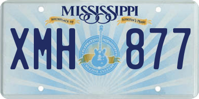 MS license plate XMH877