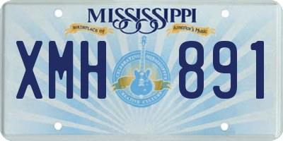 MS license plate XMH891