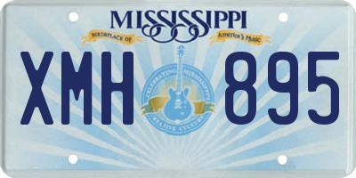 MS license plate XMH895